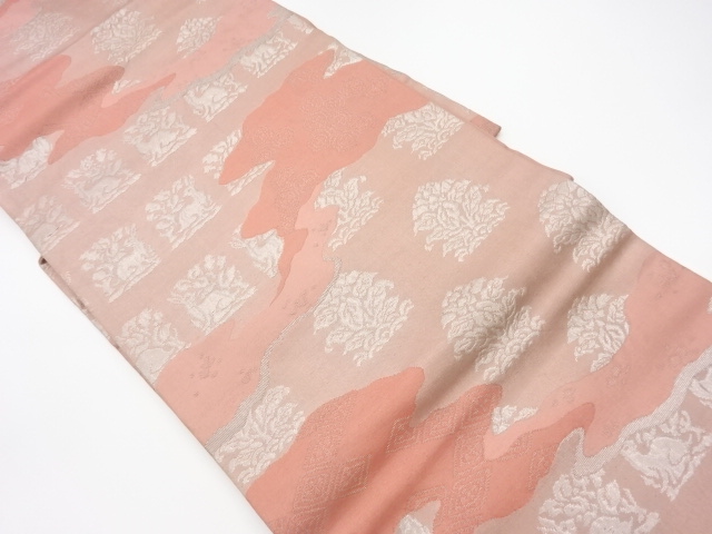 JAPANESE KIMONO / VINTAGE NAGOYA OBI / WOVEN TRADTITIONAL PATTERN